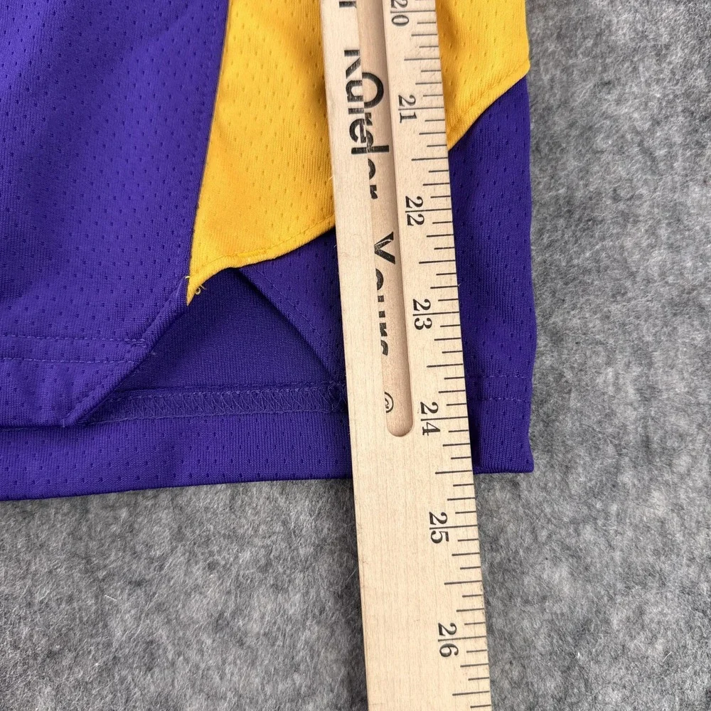 Los Angeles Lakers Shorts Mens Large Tall Purple Yellow NBA Basketball Nike
